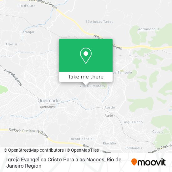 Igreja Evangelica Cristo Para a as Nacoes map