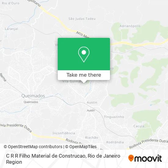 C R R Filho Material de Construcao map