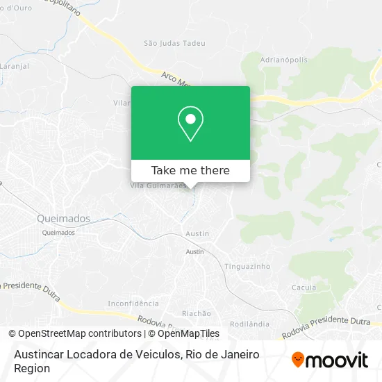 Austincar Locadora de Veiculos map
