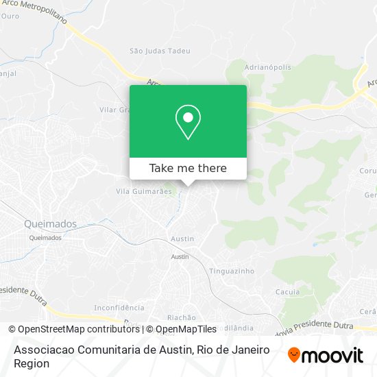 Associacao Comunitaria de Austin map