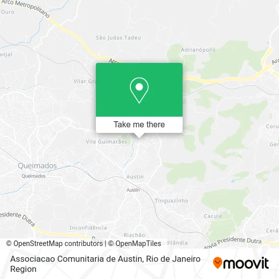 Associacao Comunitaria de Austin map
