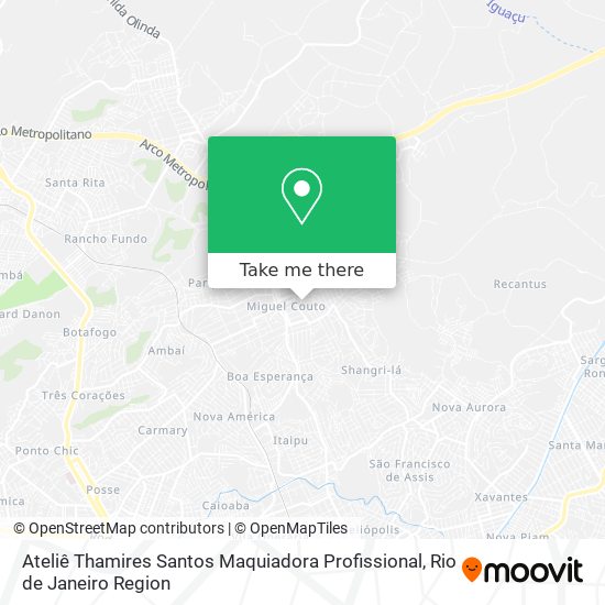 Ateliê Thamires Santos Maquiadora Profissional map