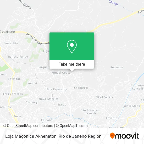 Loja Maçonica Akhenaton map