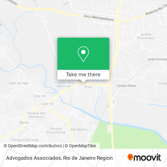 Advogados Associados map