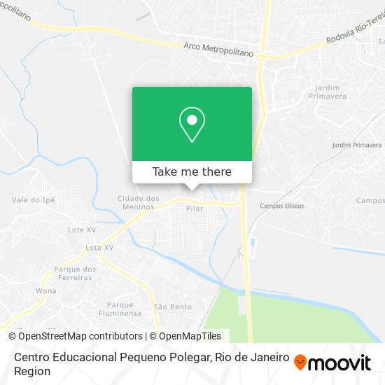 Mapa Centro Educacional Pequeno Polegar