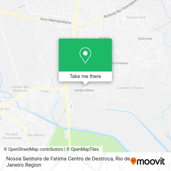 Nossa Senhora de Fatima Centro de Destroca map