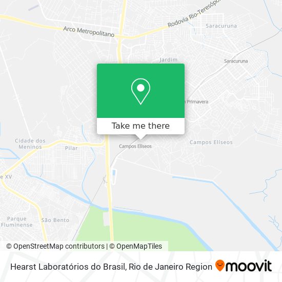 Hearst Laboratórios do Brasil map