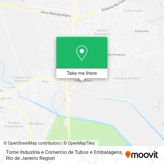 Tome Industria e Comercio de Tubos e Embalagens map