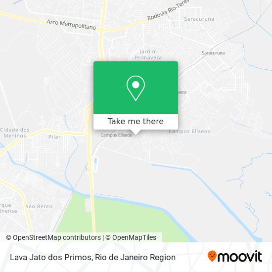 Lava Jato dos Primos map