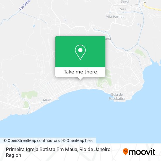 Primeira Igreja Batista Em Maua map