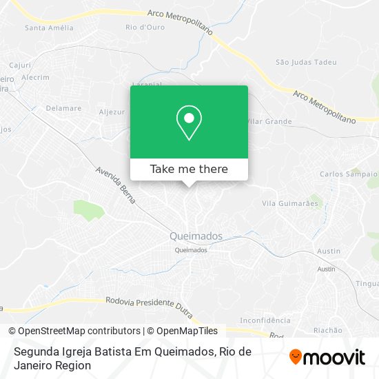 Segunda Igreja Batista Em Queimados map