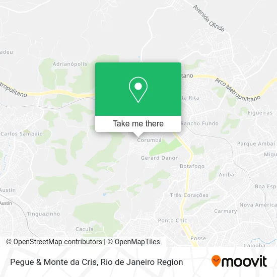 Pegue & Monte da Cris map