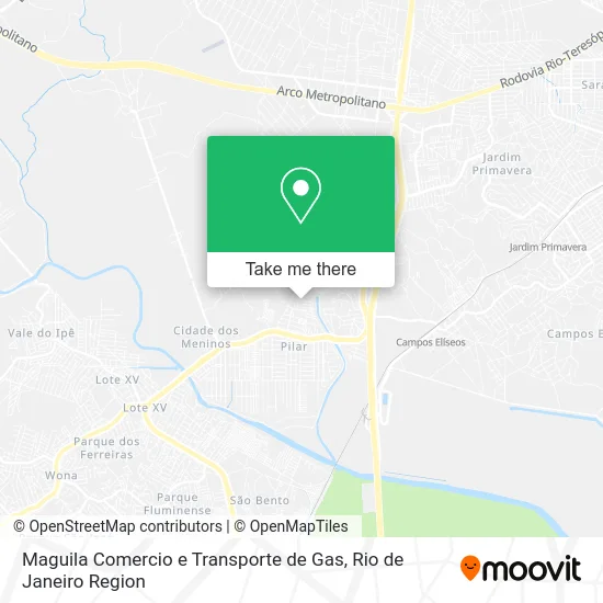 Maguila Comercio e Transporte de Gas map