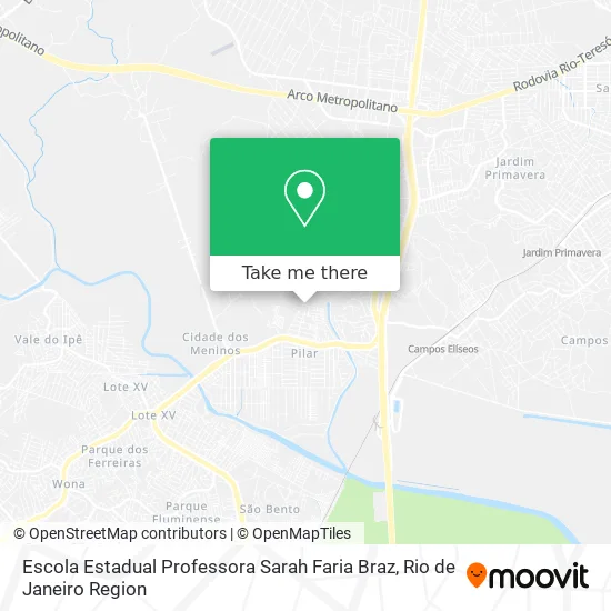 Escola Estadual Professora Sarah Faria Braz map