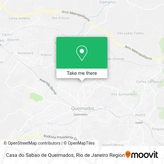 Casa do Sabao de Queimados map
