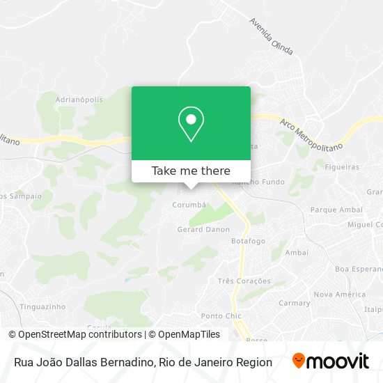 Rua João Dallas Bernadino map