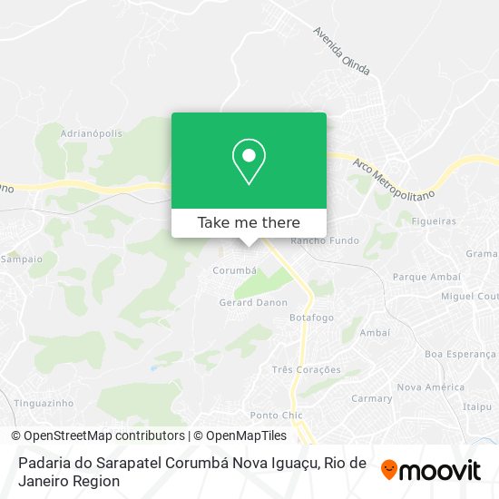 Padaria do Sarapatel Corumbá Nova Iguaçu map