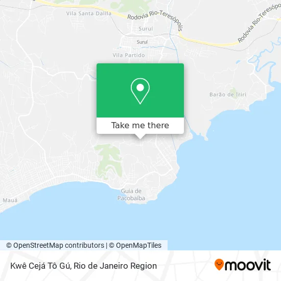 Kwê Cejá Tô Gú map