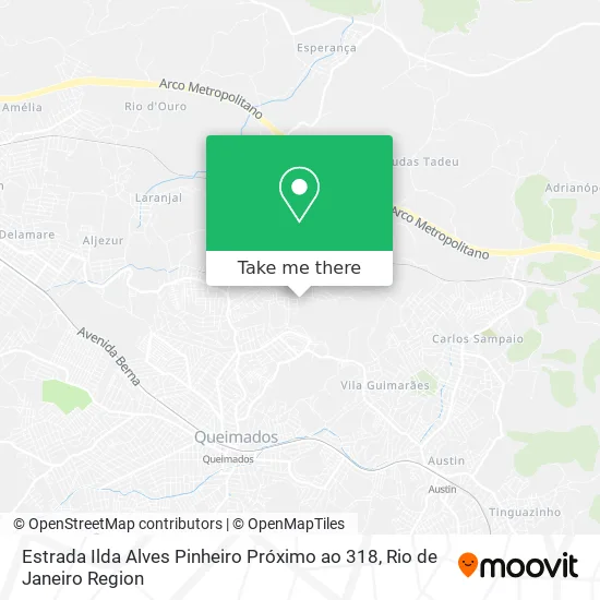 Estrada Ilda Alves Pinheiro Próximo ao 318 map