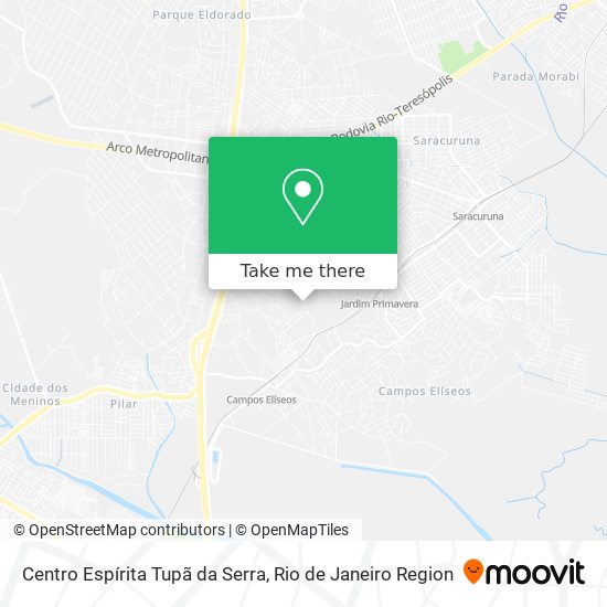 Centro Espírita Tupã da Serra map