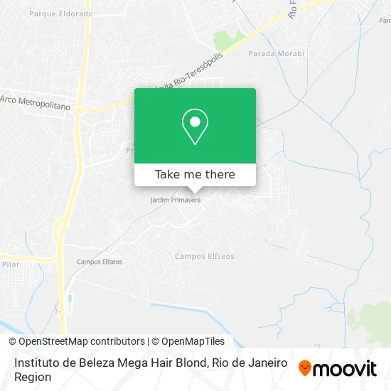 Instituto de Beleza Mega Hair Blond map