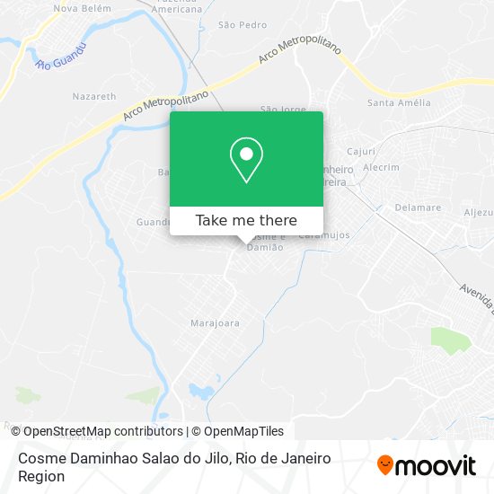 Mapa Cosme Daminhao Salao do Jilo