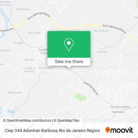 Mapa Ciep 344 Adoniran Barbosa