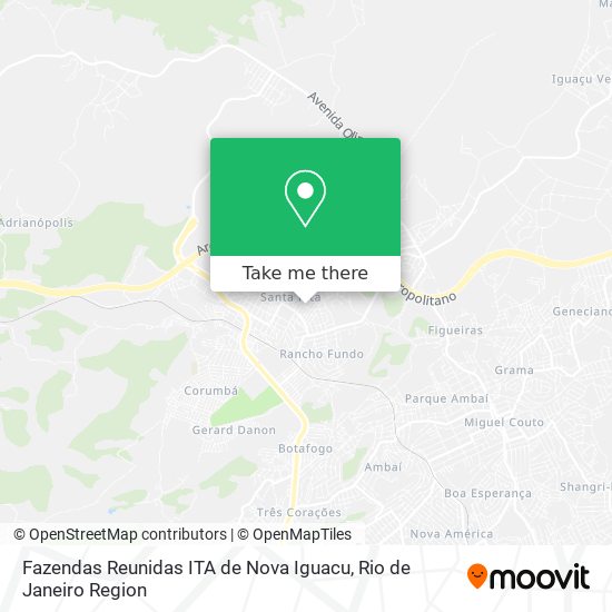 Fazendas Reunidas ITA de Nova Iguacu map