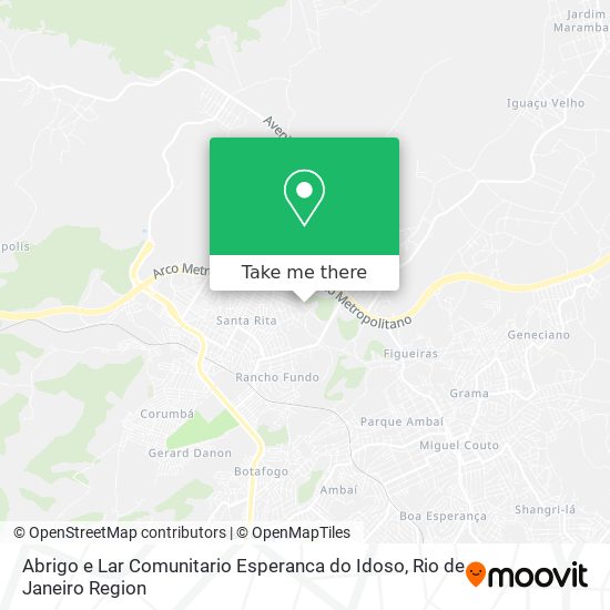 Abrigo e Lar Comunitario Esperanca do Idoso map