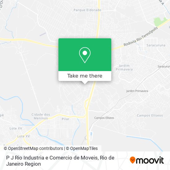 P J Rio Industria e Comercio de Moveis map