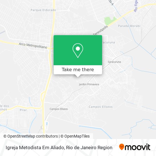 Igreja Metodista Em Aliado map