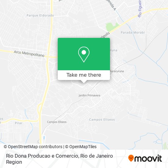 Mapa Rio Dona Producao e Comercio