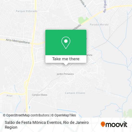 Mapa Salão de Festa Mônica Eventos