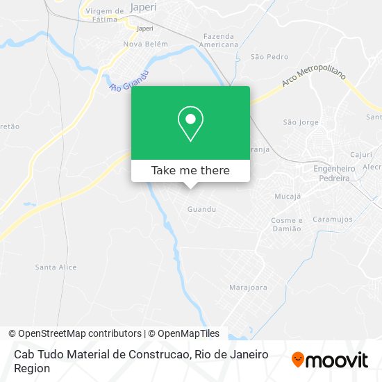 Cab Tudo Material de Construcao map