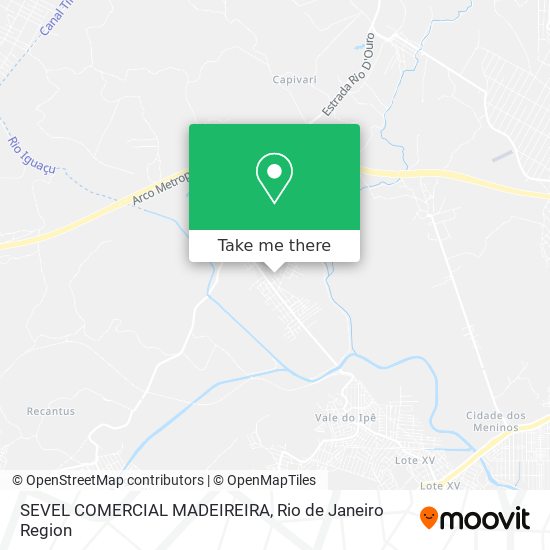 SEVEL COMERCIAL MADEIREIRA map