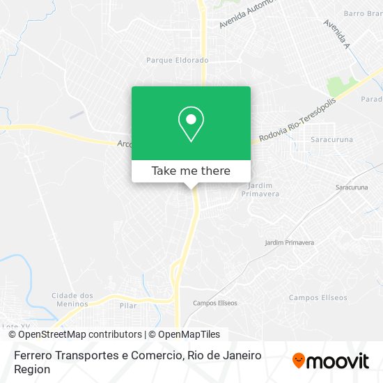 Ferrero Transportes e Comercio map