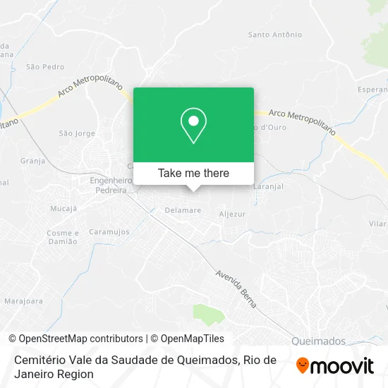 Cemitério Vale da Saudade de Queimados map