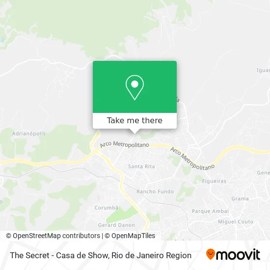 The Secret - Casa de Show map