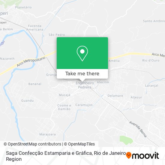 Saga Confecção Estamparia e Gráfica map