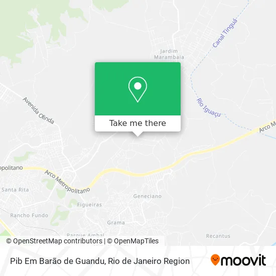 Pib Em Barão de Guandu map