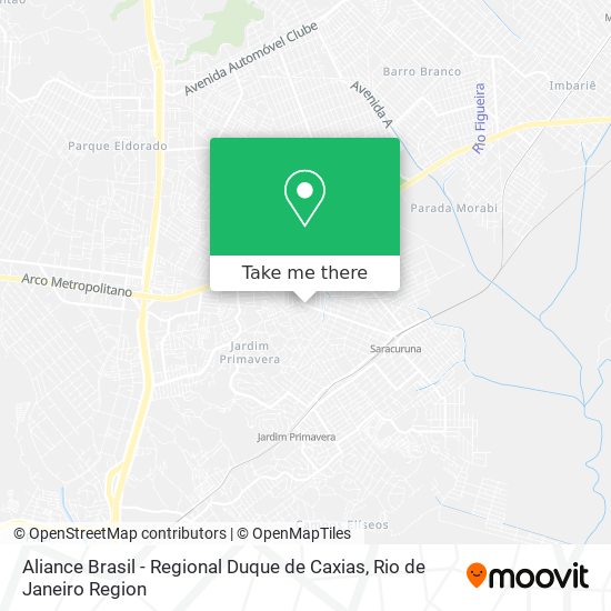 Aliance Brasil - Regional Duque de Caxias map
