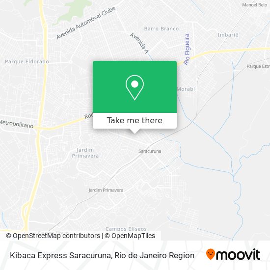 Kibaca Express Saracuruna map
