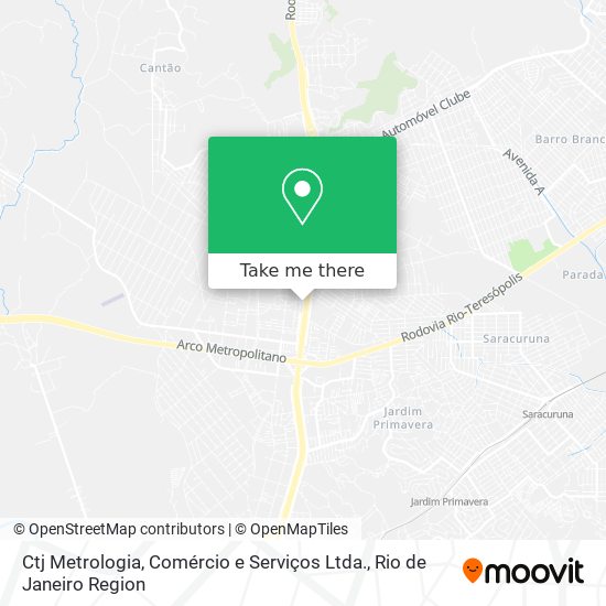 Ctj Metrologia, Comércio e Serviços Ltda. map