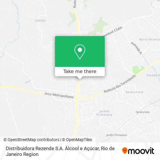 Distribuidora Rezende S.A. Álcool e Açúcar map