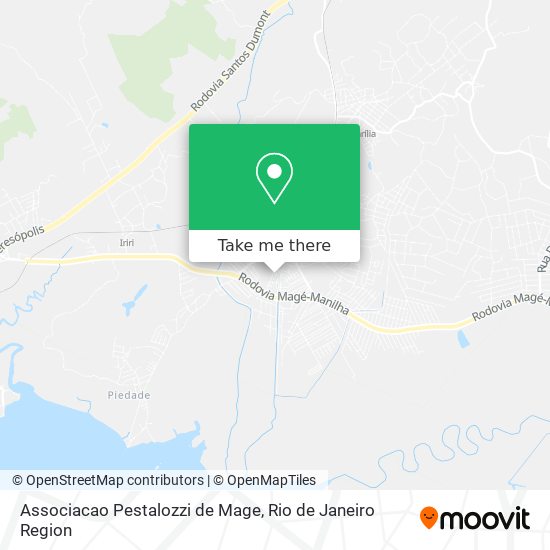 Associacao Pestalozzi de Mage map