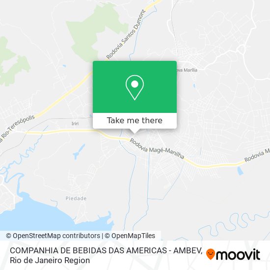 COMPANHIA DE BEBIDAS DAS AMERICAS - AMBEV map