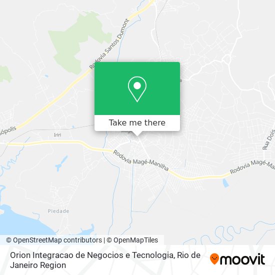 Orion Integracao de Negocios e Tecnologia map