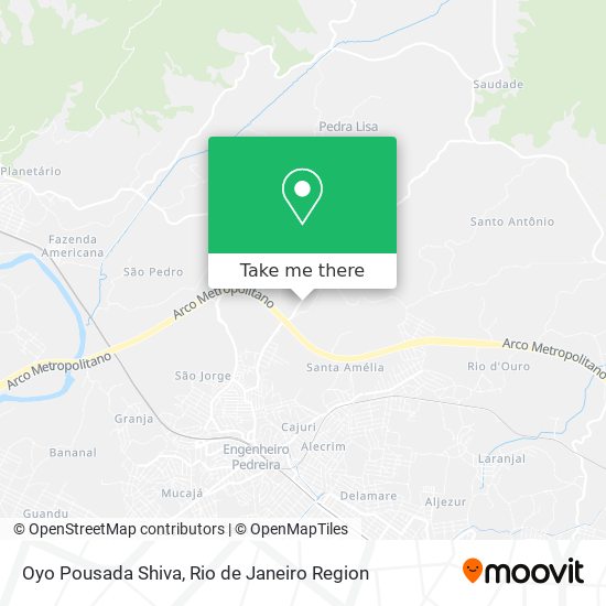 Oyo Pousada Shiva map