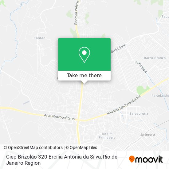 Ciep Brizolão 320 Ercília Antônia da Silva map
