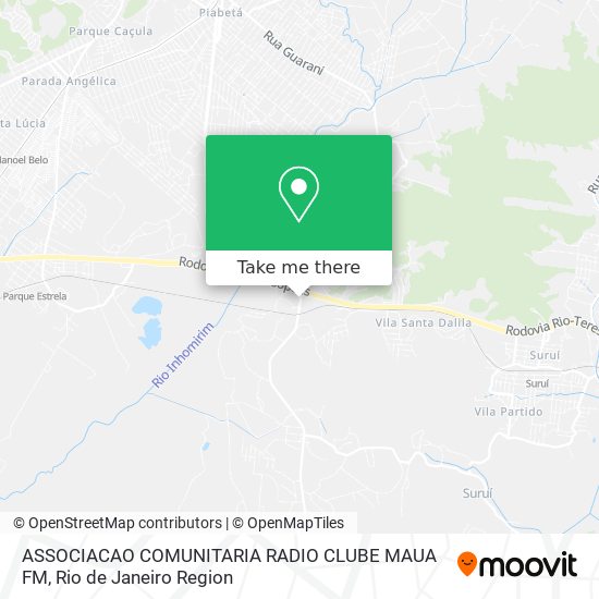 ASSOCIACAO COMUNITARIA RADIO CLUBE MAUA FM map